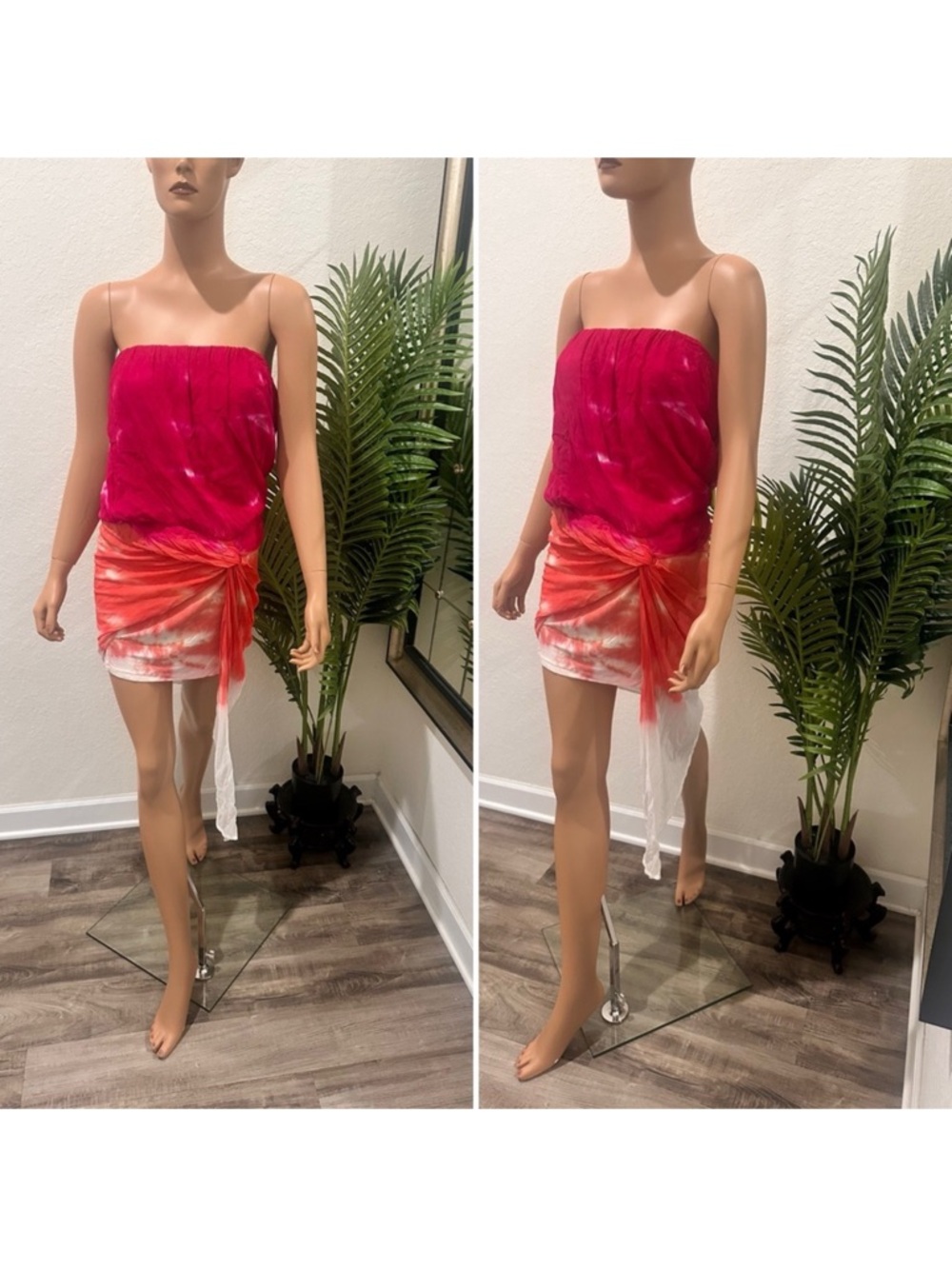 Young Fabulous & Broke Pink and Orange Dress S